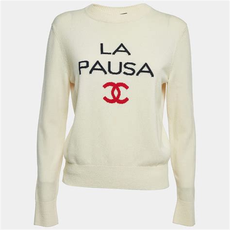 la pausa chanel sweater buy|CHANEL Cashmere Sweater ‘La Pausa Cruise 2019’ FR 38 .